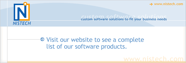 Visit our website to see a complete list of our software products.